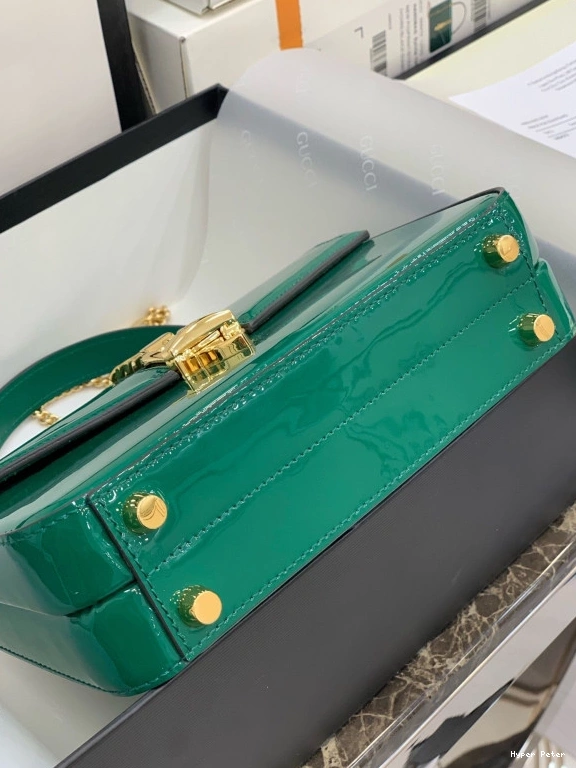 Hyperpeter TOP HANDLE MINI PATENT 1969 GUCCI Sylvie LEATHER BAG 0710